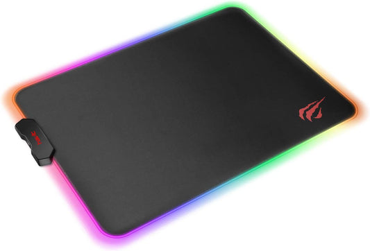 RGB Gaming Mouse Pad - Soft Non-Slip Rubber Base for Ultimate Gaming Experience (13.8 x 9.8 inches, Black)