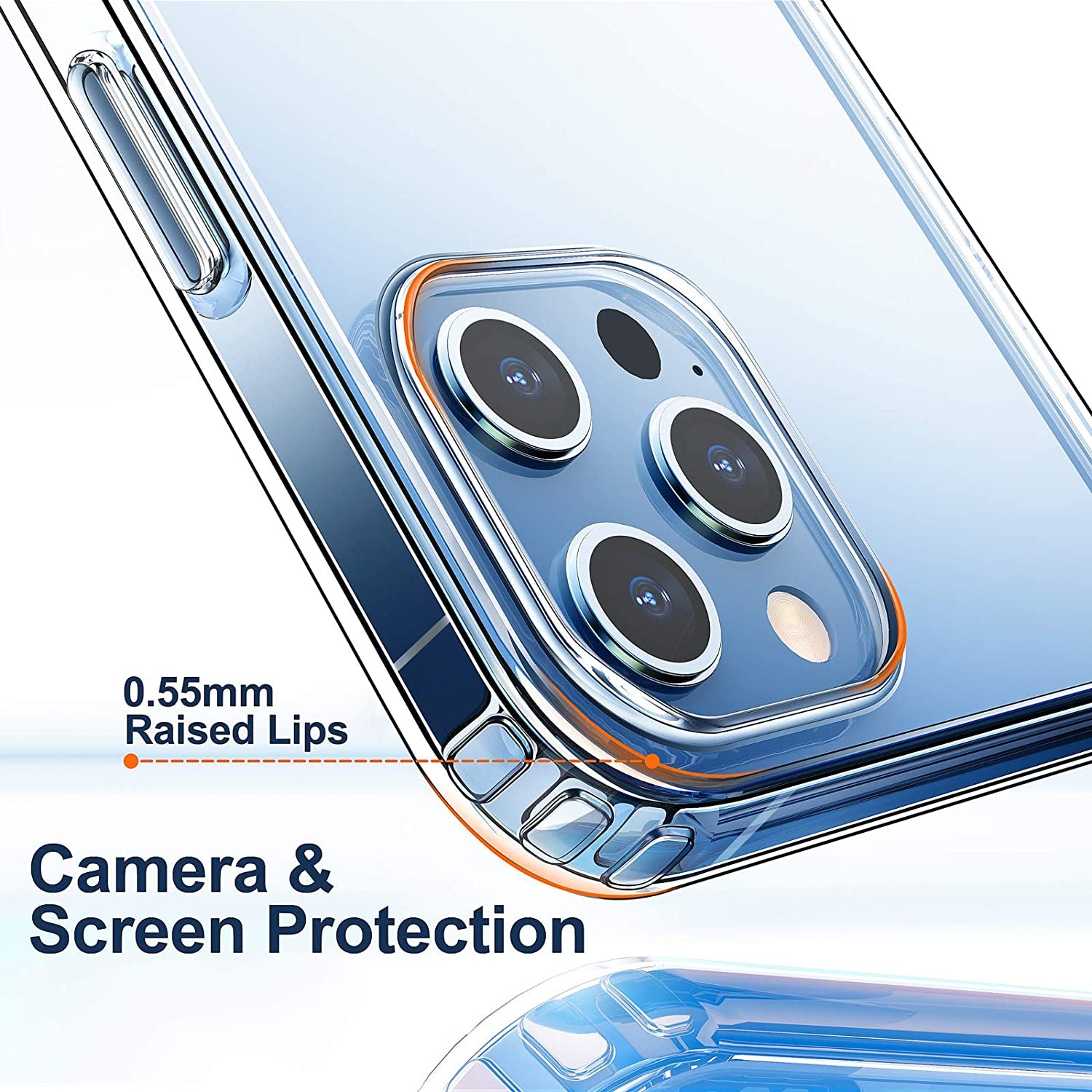 Compatible with Iphone 12 Case/Compatible with Iphone 12 Pro Case, Clear Shockproof Protective Phone Cases Slim Thin Cover for Iphone 12/12 Pro 6.1 Inch Released in 2020