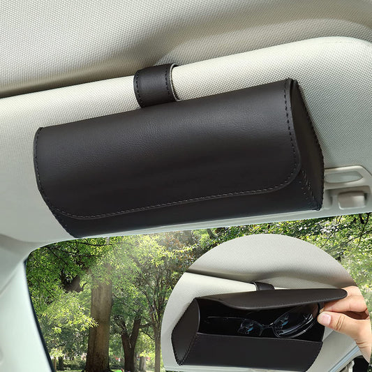 Sunglasses Holder for Car Sun Visor, Auto Eyeglasses Protective Storage Case, Vehicle Visor Accessories Organizer Box