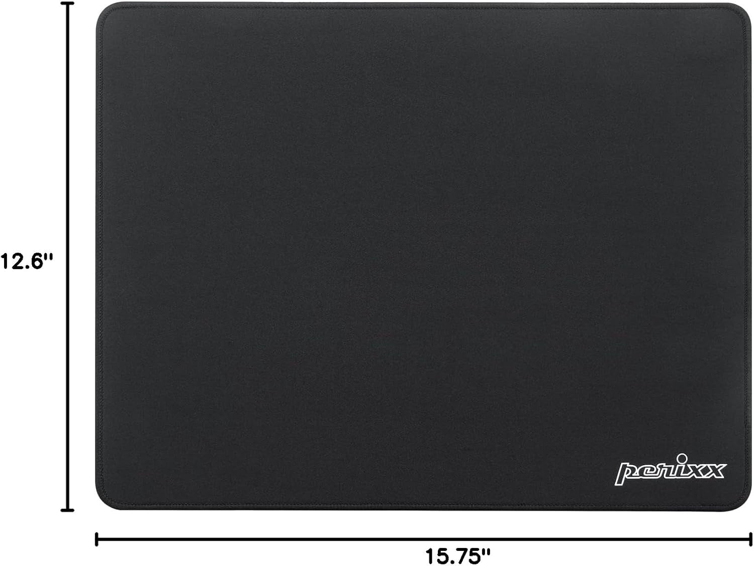 DX-1000XL Waterproof Gaming Mouse Pad with Stitched Edge - Non-Slip Rubber Base Design for Laptop or Desktop Computer - XL Size 15.75 X 12.6 X 0.12 Inches, Black