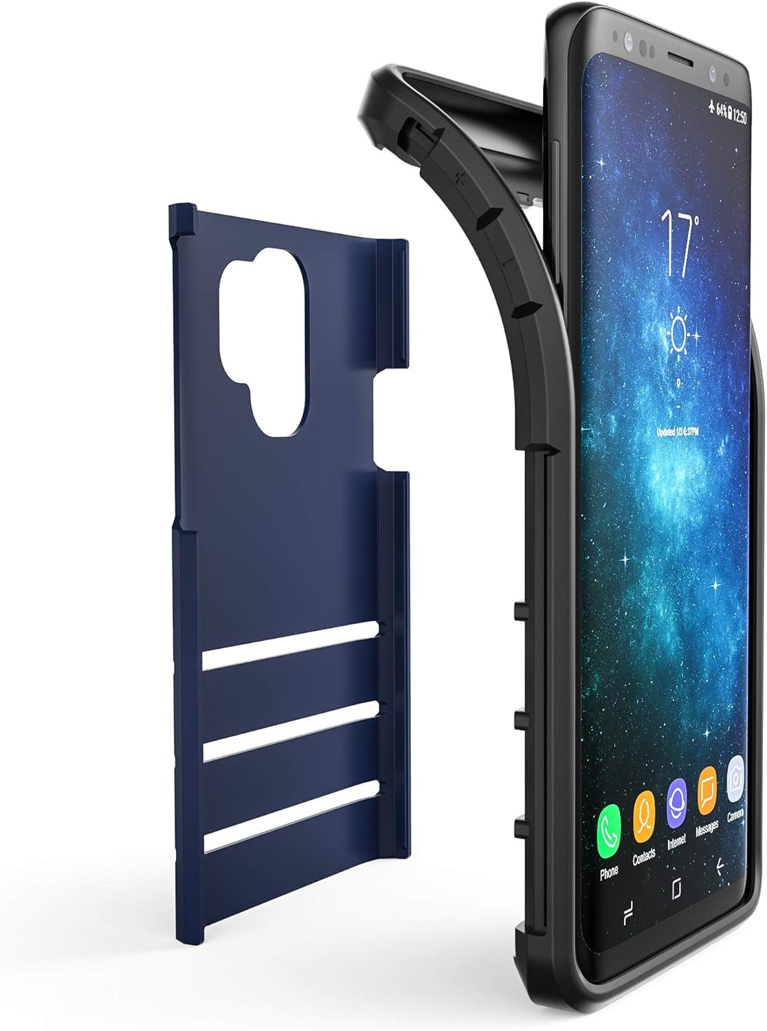 S9 Case, Strong Guard Protection Series Case for Samsung Galaxy S9 - Navy