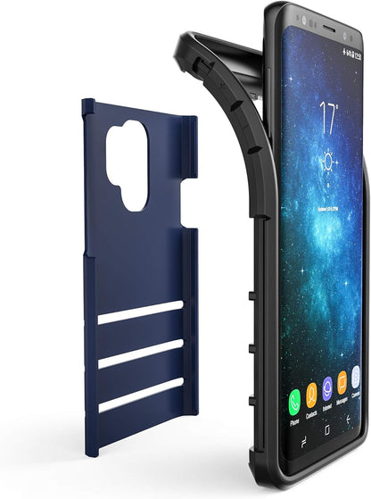 S9 Case, Strong Guard Protection Series Case for Samsung Galaxy S9 - Navy