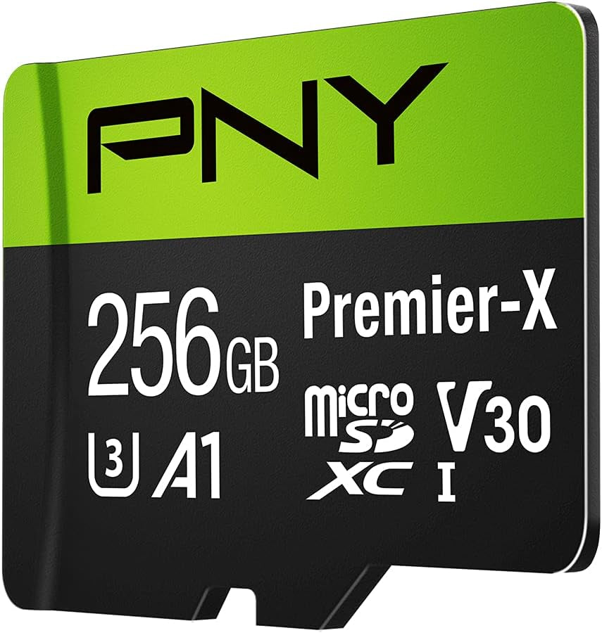 256GB Premier-X Class 10 U3 V30 Microsdxc Flash Memory Card - 100Mb/S, Class 10, U3, V30, A1, 4K UHD, Full HD, UHS-I, Micro SD